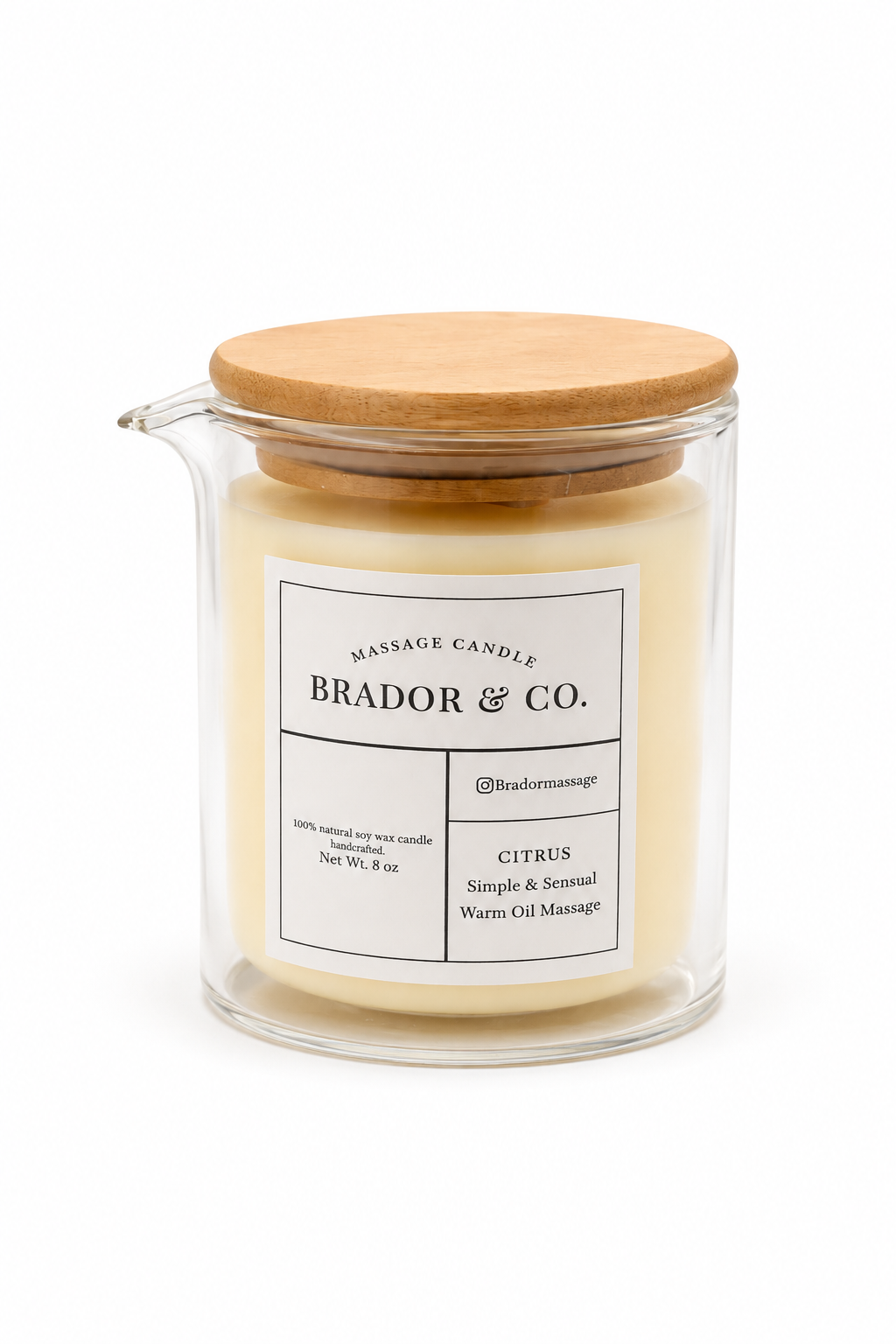 Citrus massage candle BRADOR candles
