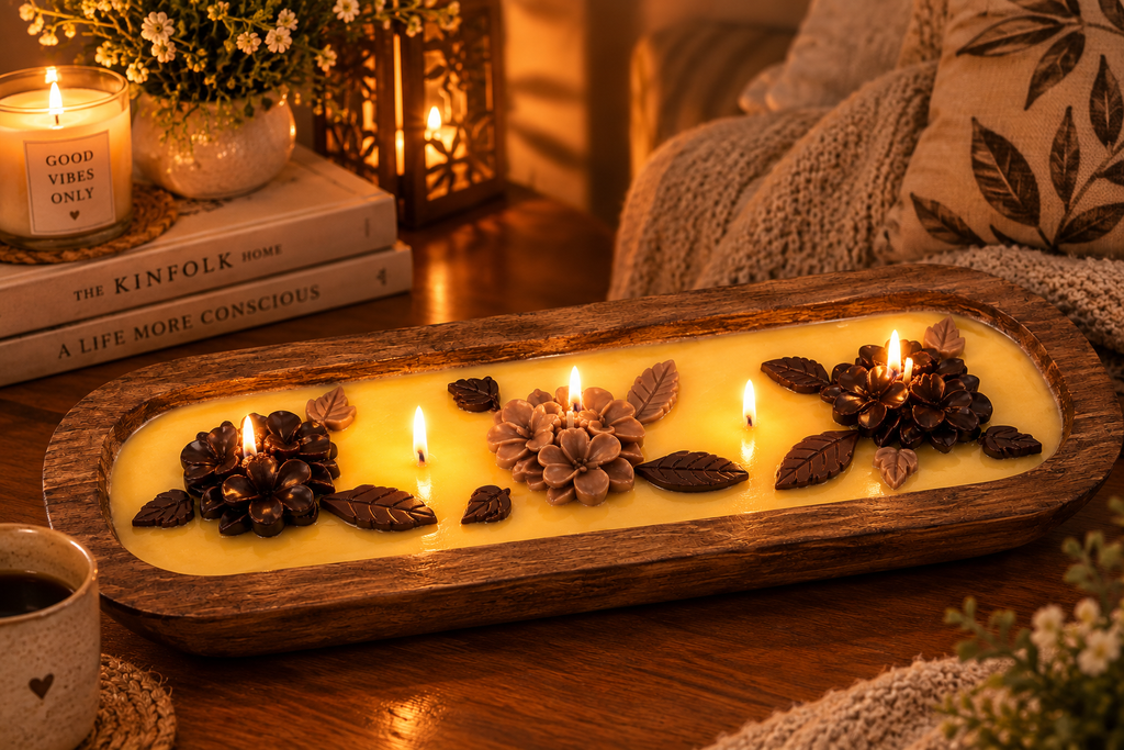 Vela Floral Artesanal BRADOR candles