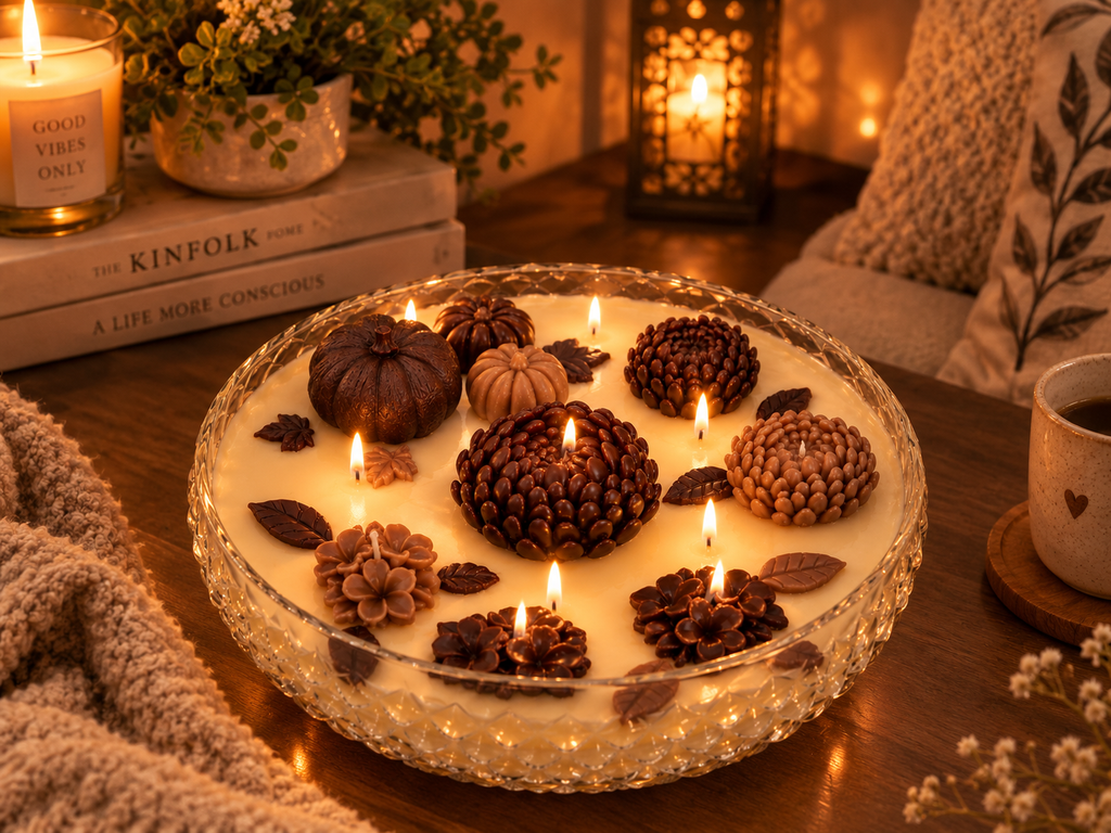 Vela Floral Artesanal BRADOR candles