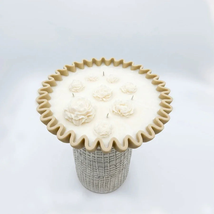 Multi-Wick Floral Pedestal Candle My Store 3