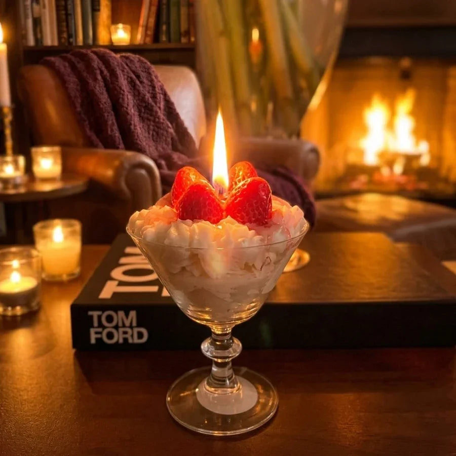 Strawberry Cream Candle Candle by Brodar