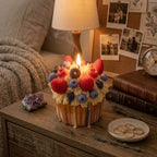Triple-Berry Bakery Masterpiece Cupcake Candle Candles by BRADOR