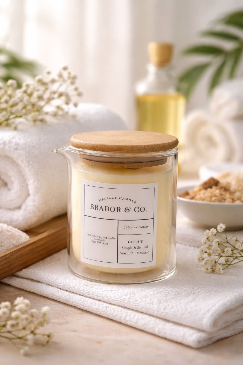 Citrus massage candle BRADOR candles